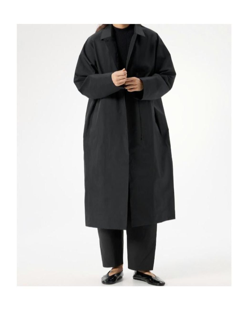 Veilance Black Nitra Trench Coat