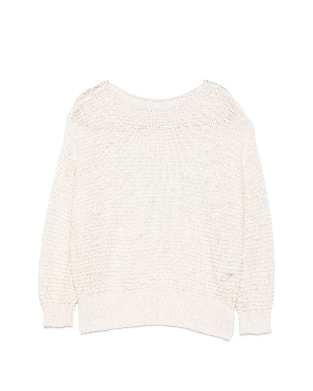 Baserange White Long-Sleeved Knitwear