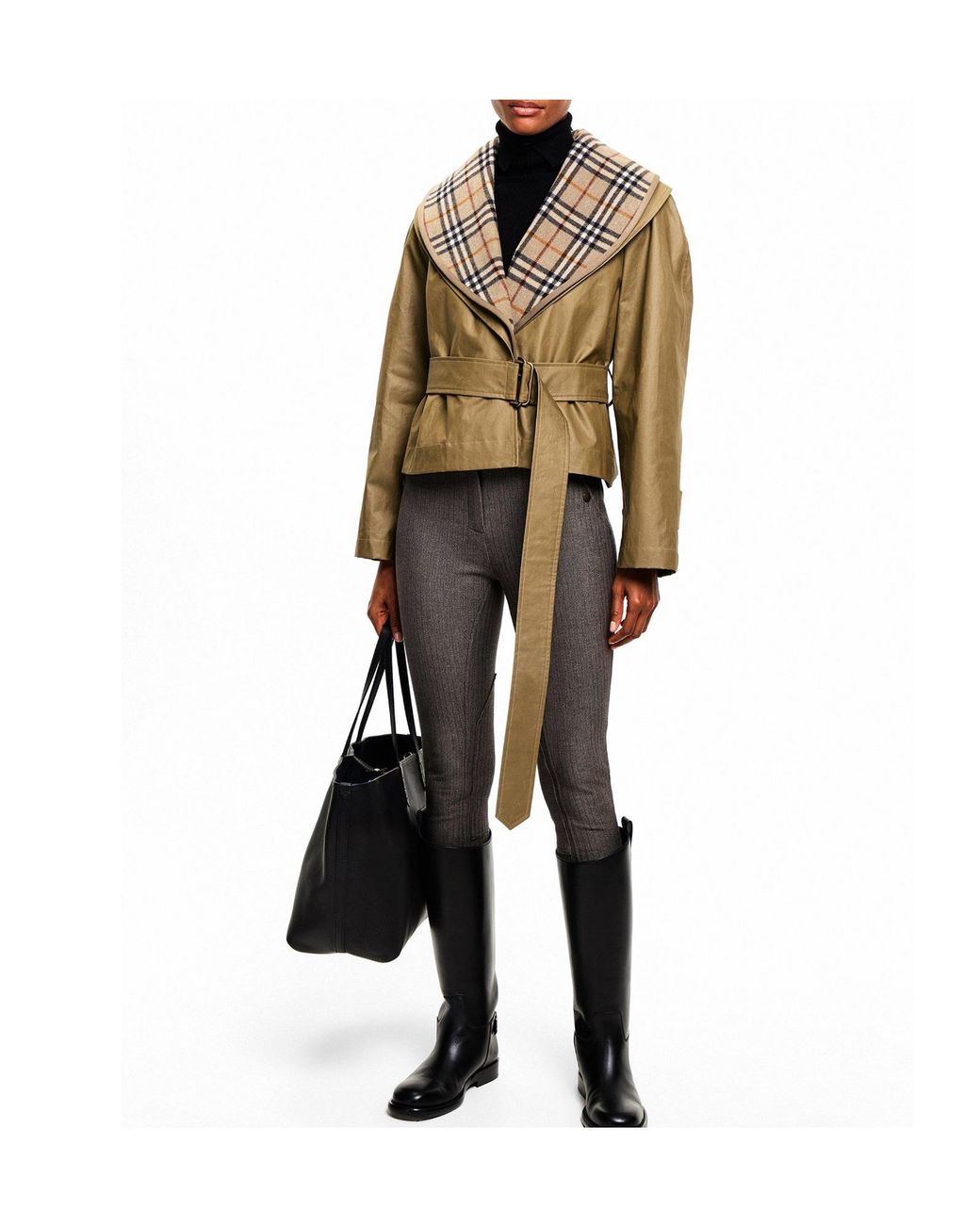 Burberry Green Khaki Short Jacket