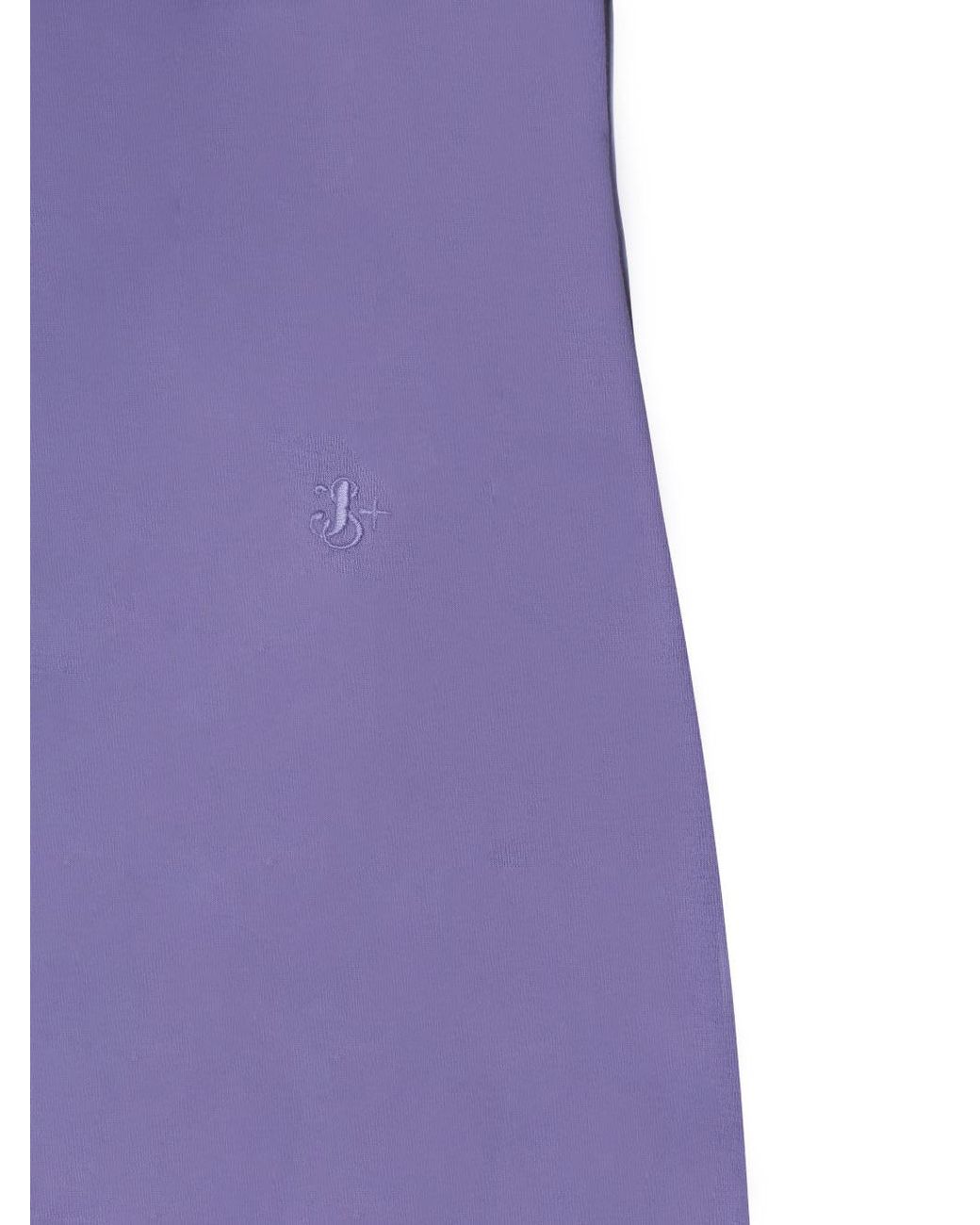 Jil Sander Purple Short-Sleeved Layered Maxi Dress