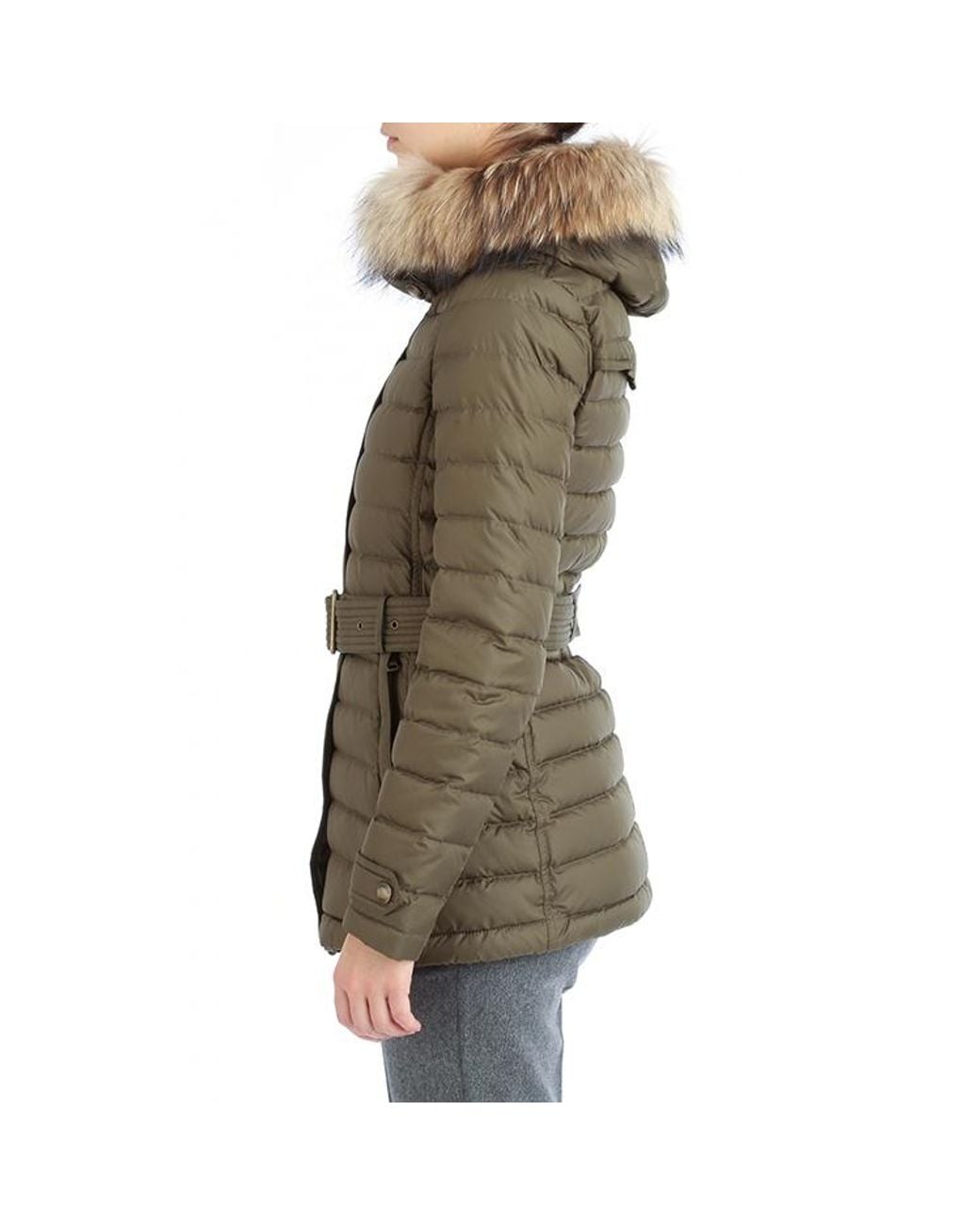 Burberry Green Hooded Cotton-Padded Suit