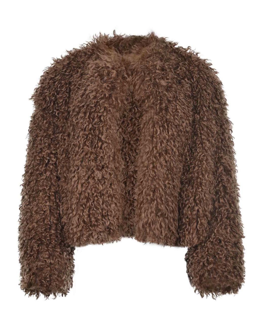 Tagliatore Brown Crew Neck Jacket