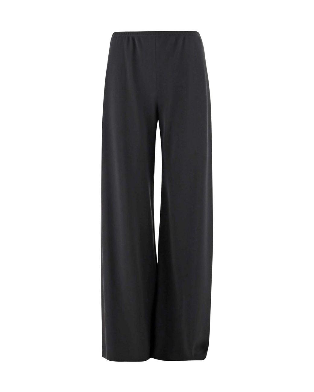 The Row Black Wide-Leg Casual Trousers