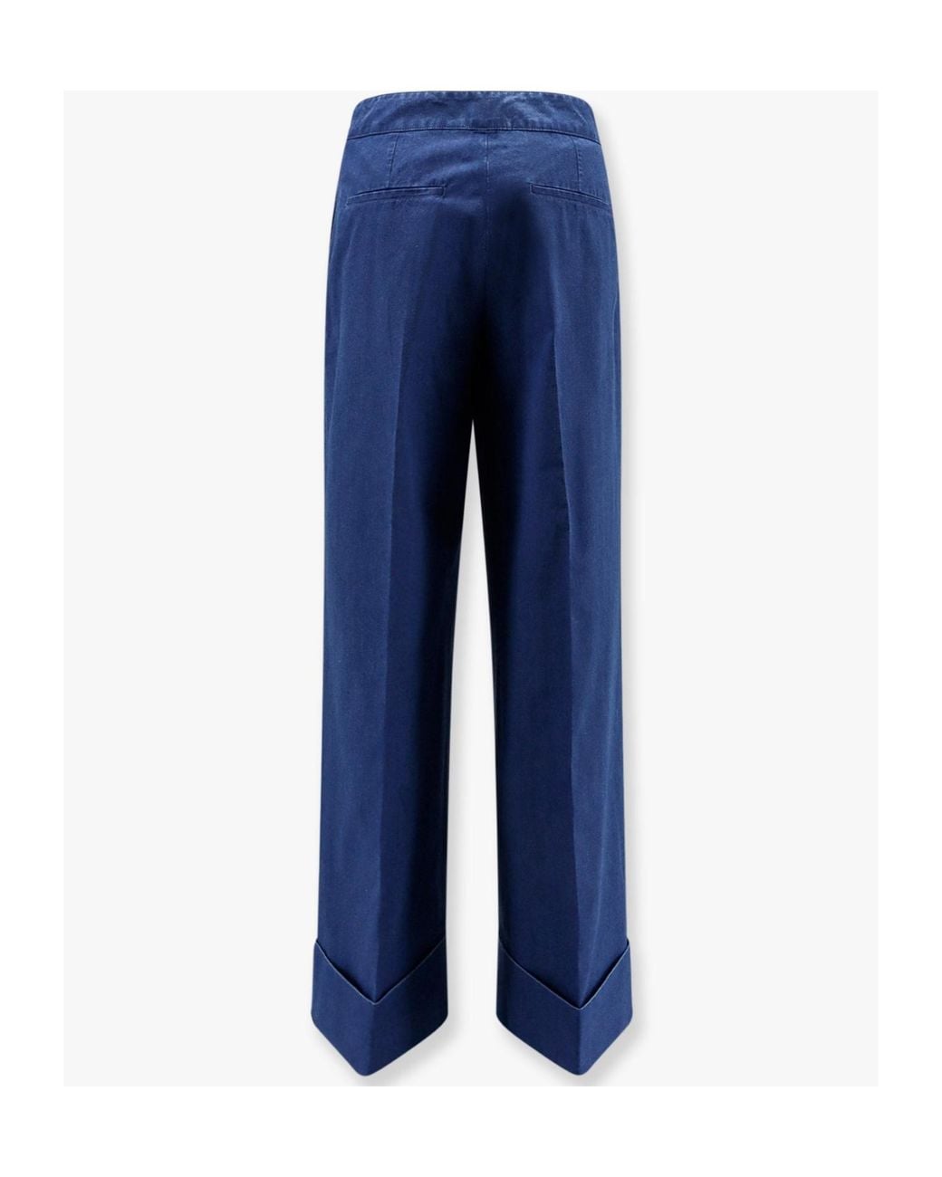 Valentino Blue Button Detailed Straight Leg Jeans