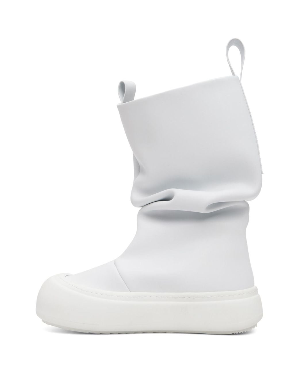 Yume Yume White Mid-Calf Chelsea Boots for men