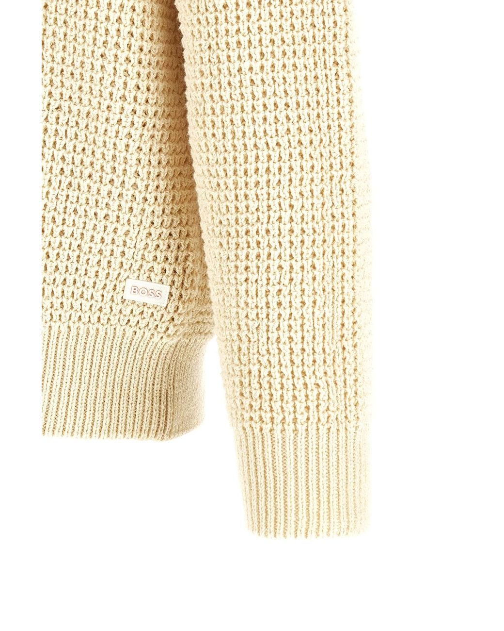 Boss Natural Honeycomb Knit Cardigan for men