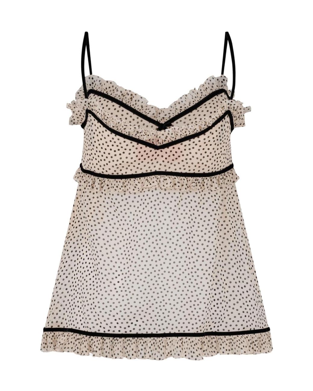 Valentino Multicolor Sheer Camisole Top