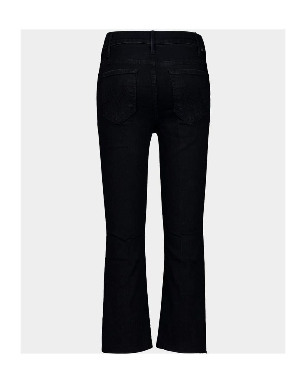 Mother Black Petites The Lil Hustler Ankle Fray Pants
