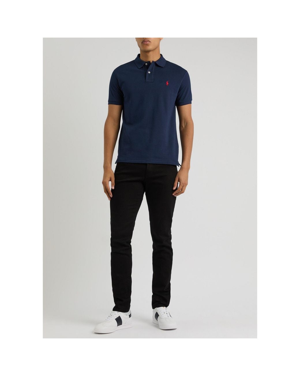 Polo Ralph Lauren Blue Short-Sleeve Slim-Fit Polo Shirt for men