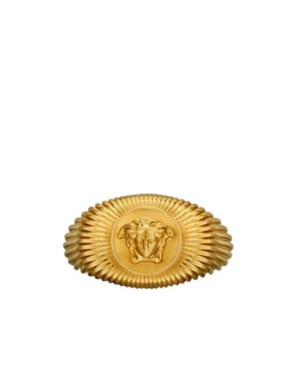 Versace Metallic Medusa Head Signet Ring for men