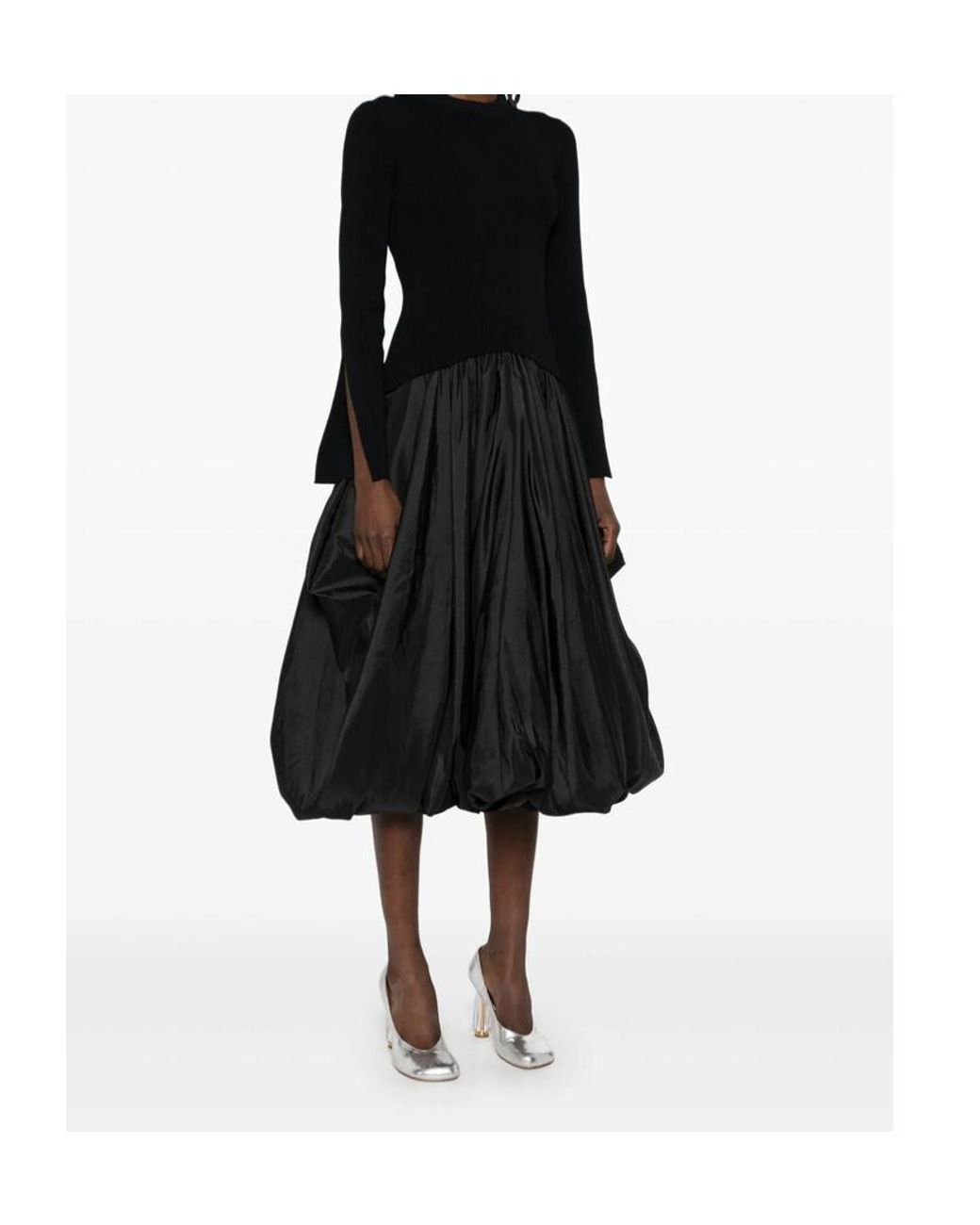 Jonathan Simkhai Black Kenlie Midi Dress