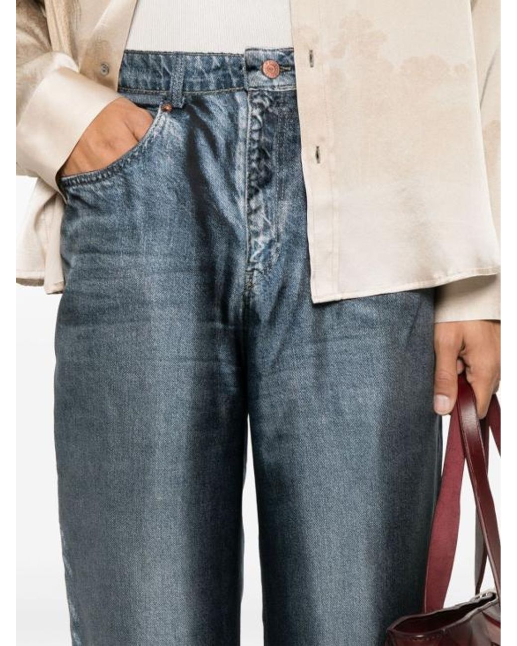 Pierre Louis Mascia Blue Belt Loop Jeans