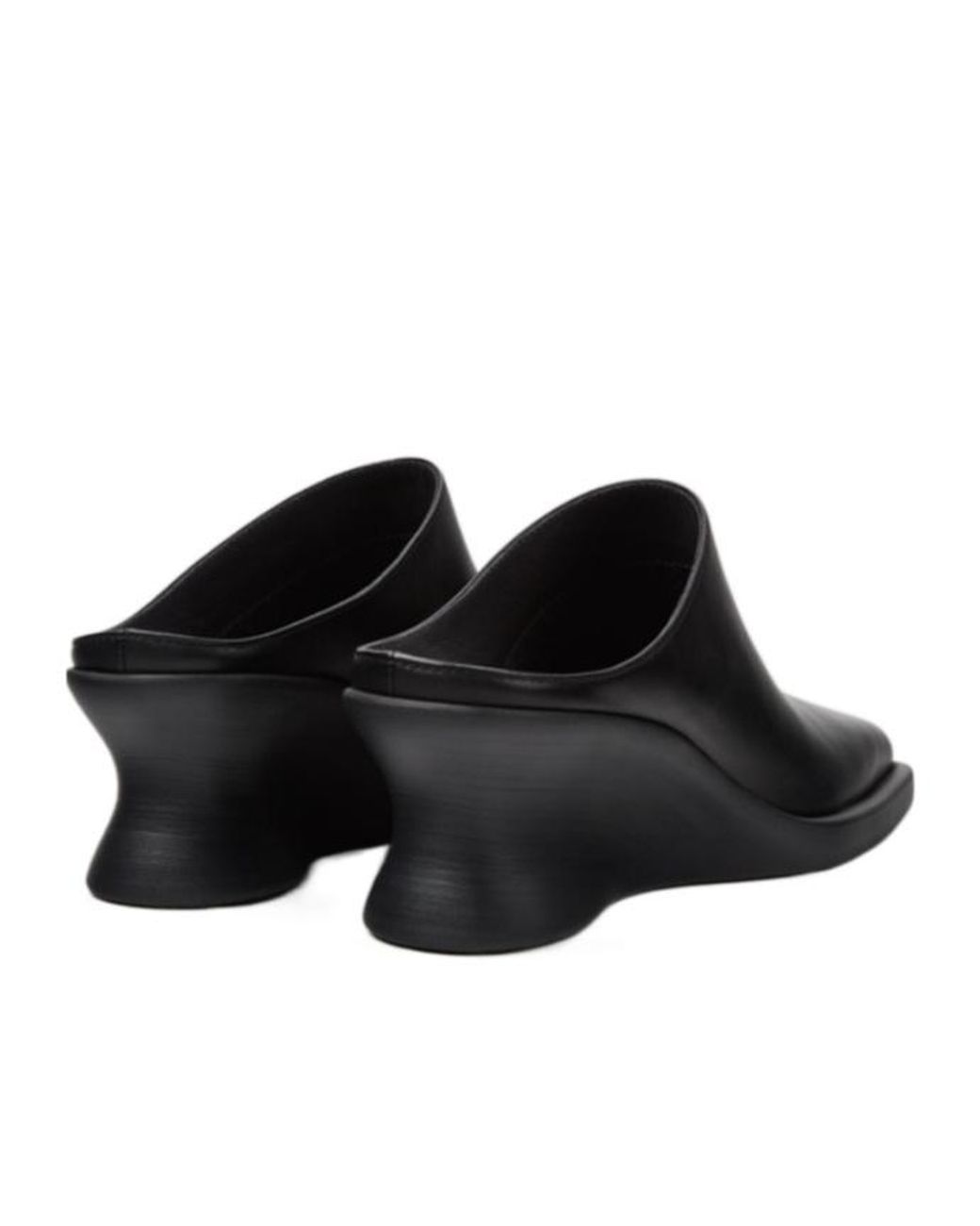 Camper Black Semi-Enclosed Wedge Shoes