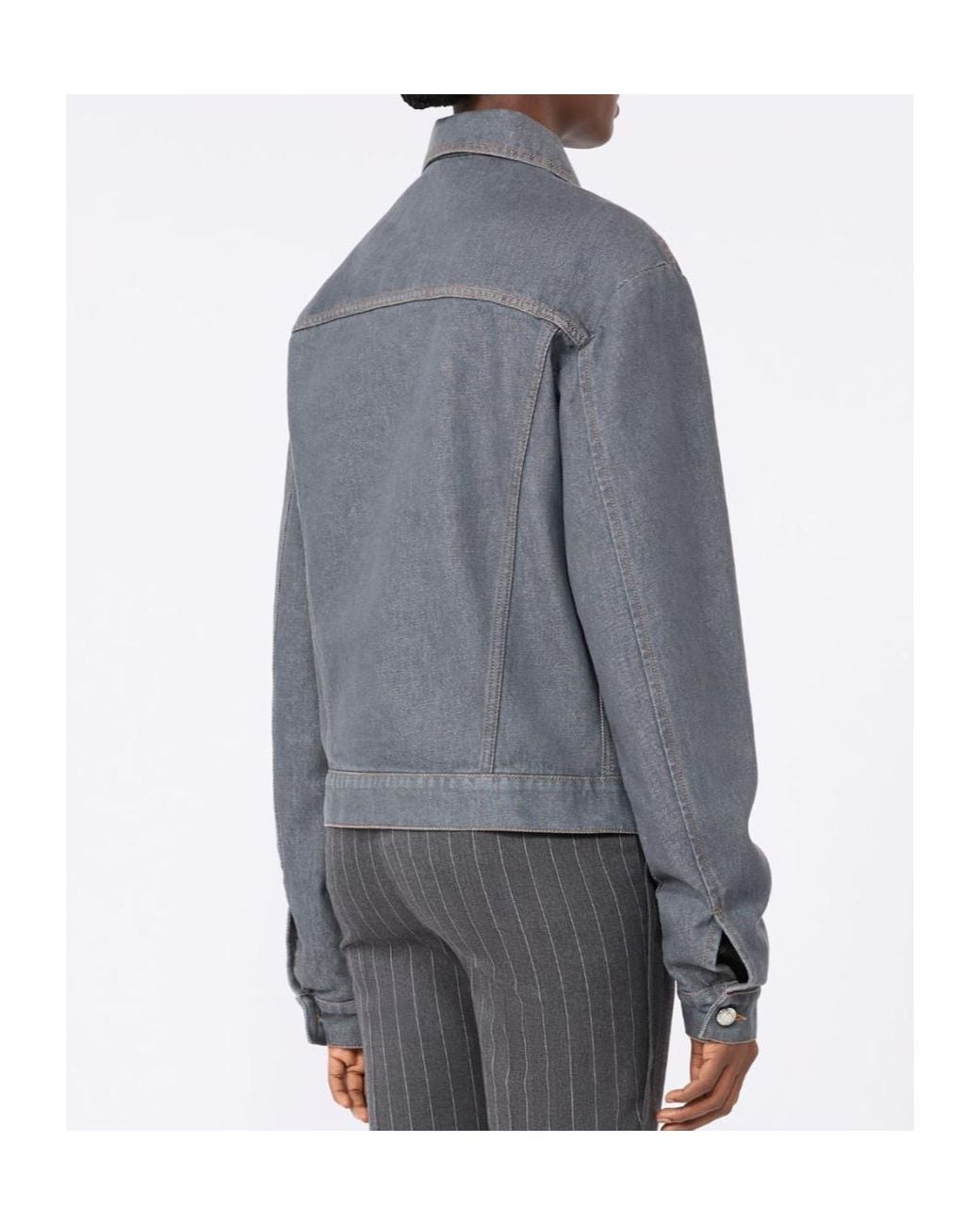 Sportmax Blue Button-Up Denim Jacket