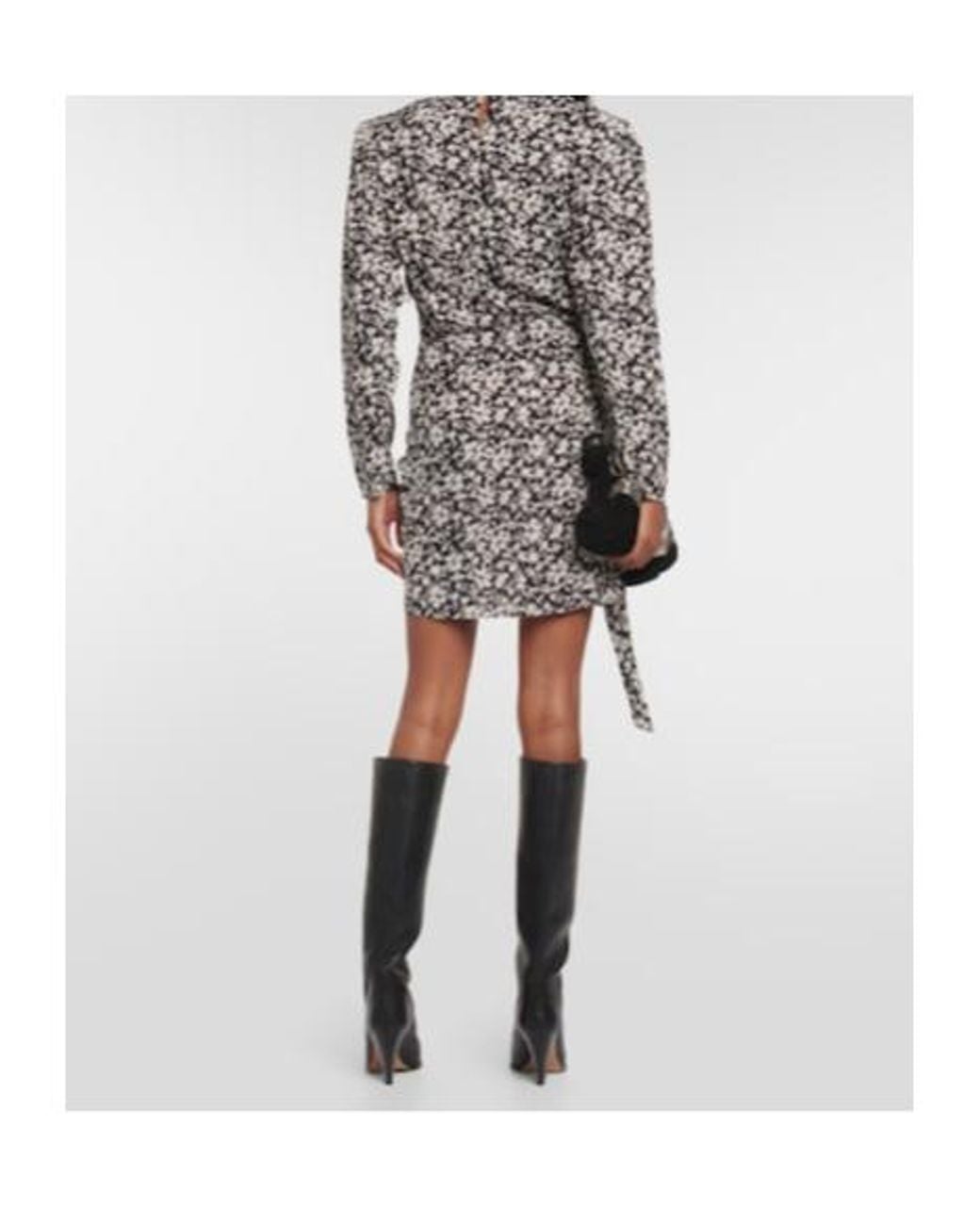 Isabel Marant Gray Dulce Floral Wrap Dress
