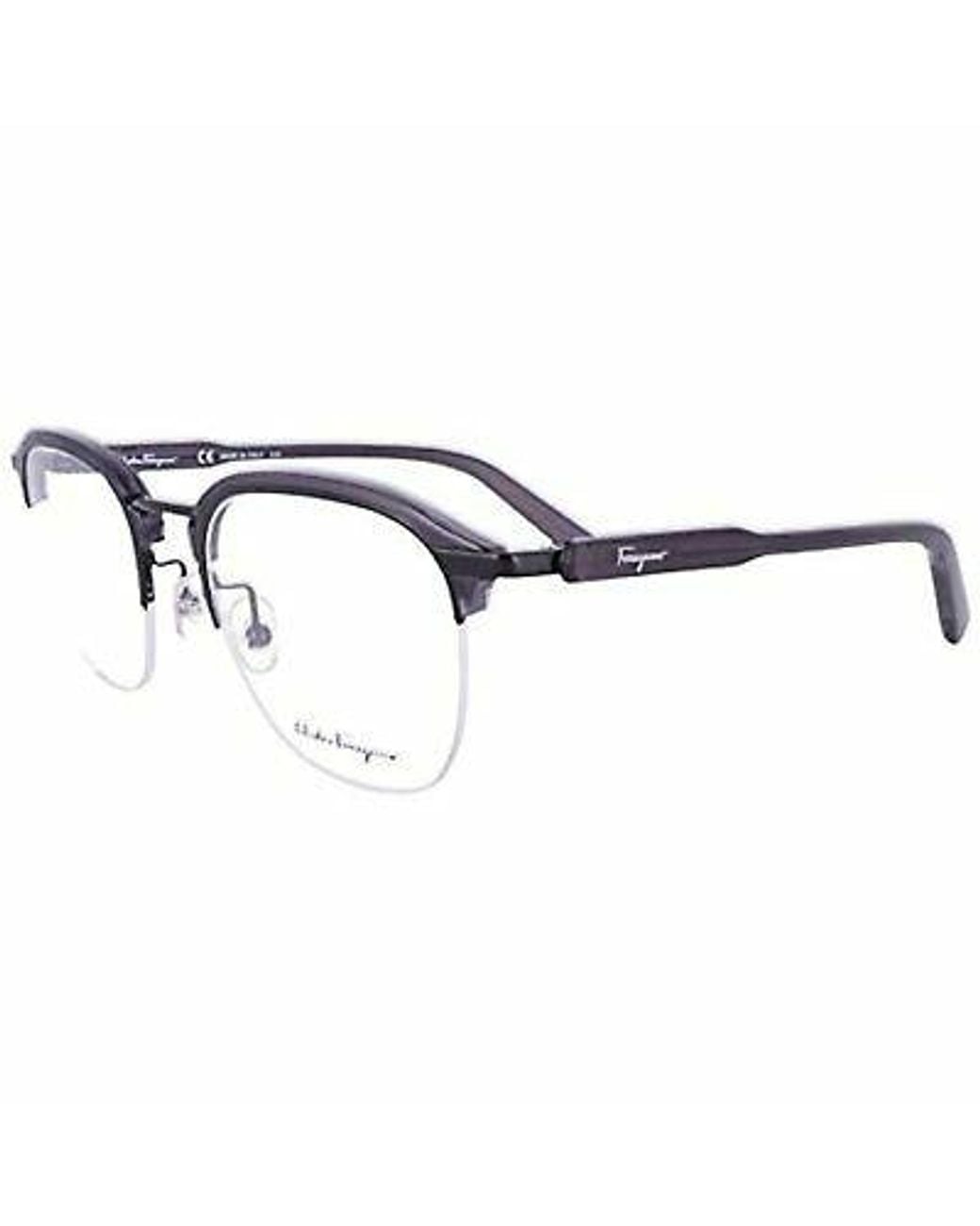 Ferragamo White Logo Optical Glasses for men
