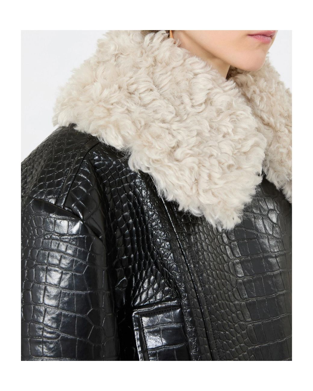 Sportmax Black Armonioso Embossed Jacket