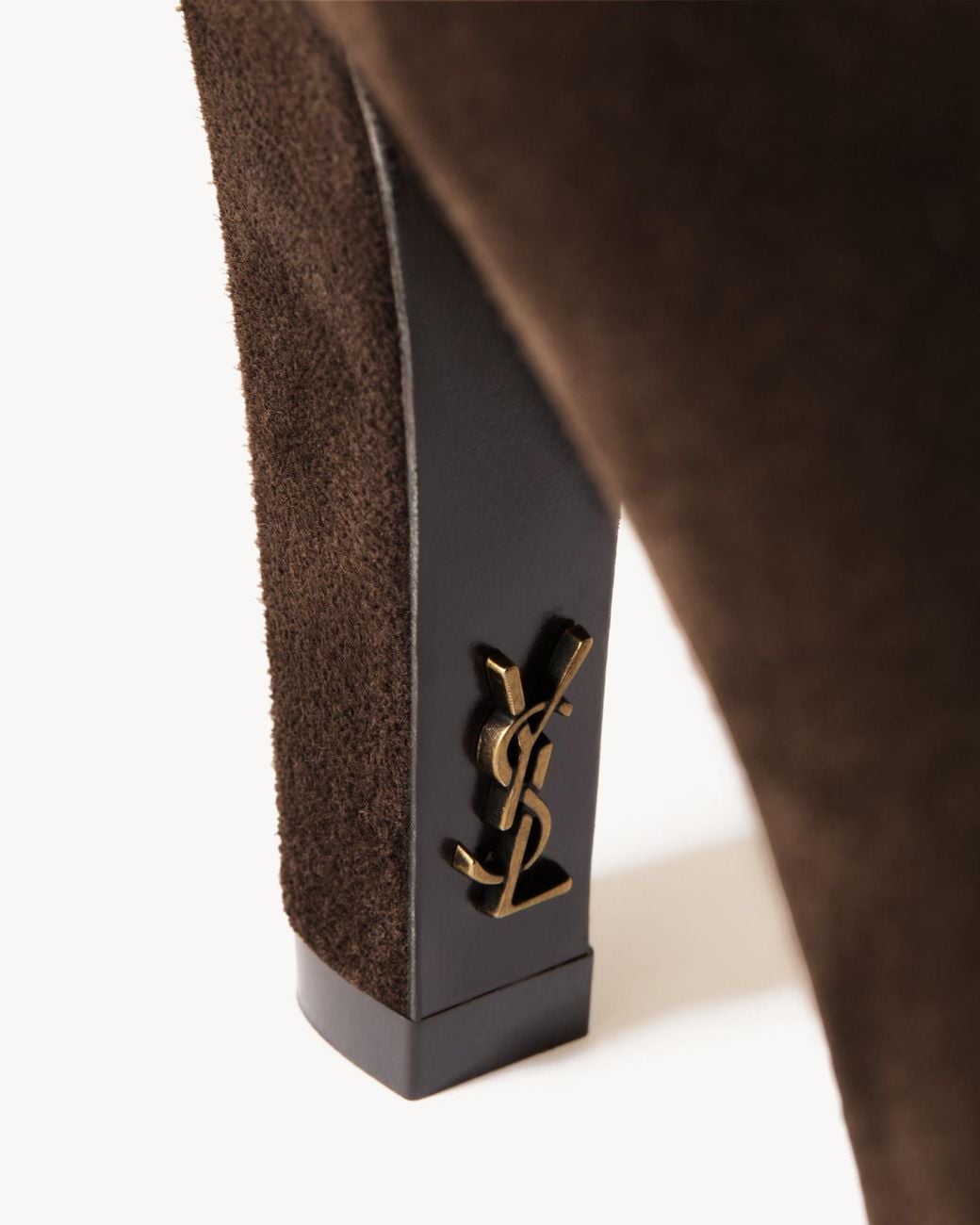 Saint Laurent Brown Pointed Ankle Boots