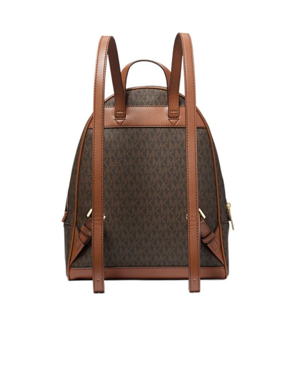 Michael Kors Brown Rhea Medium Signature Logo Backpack