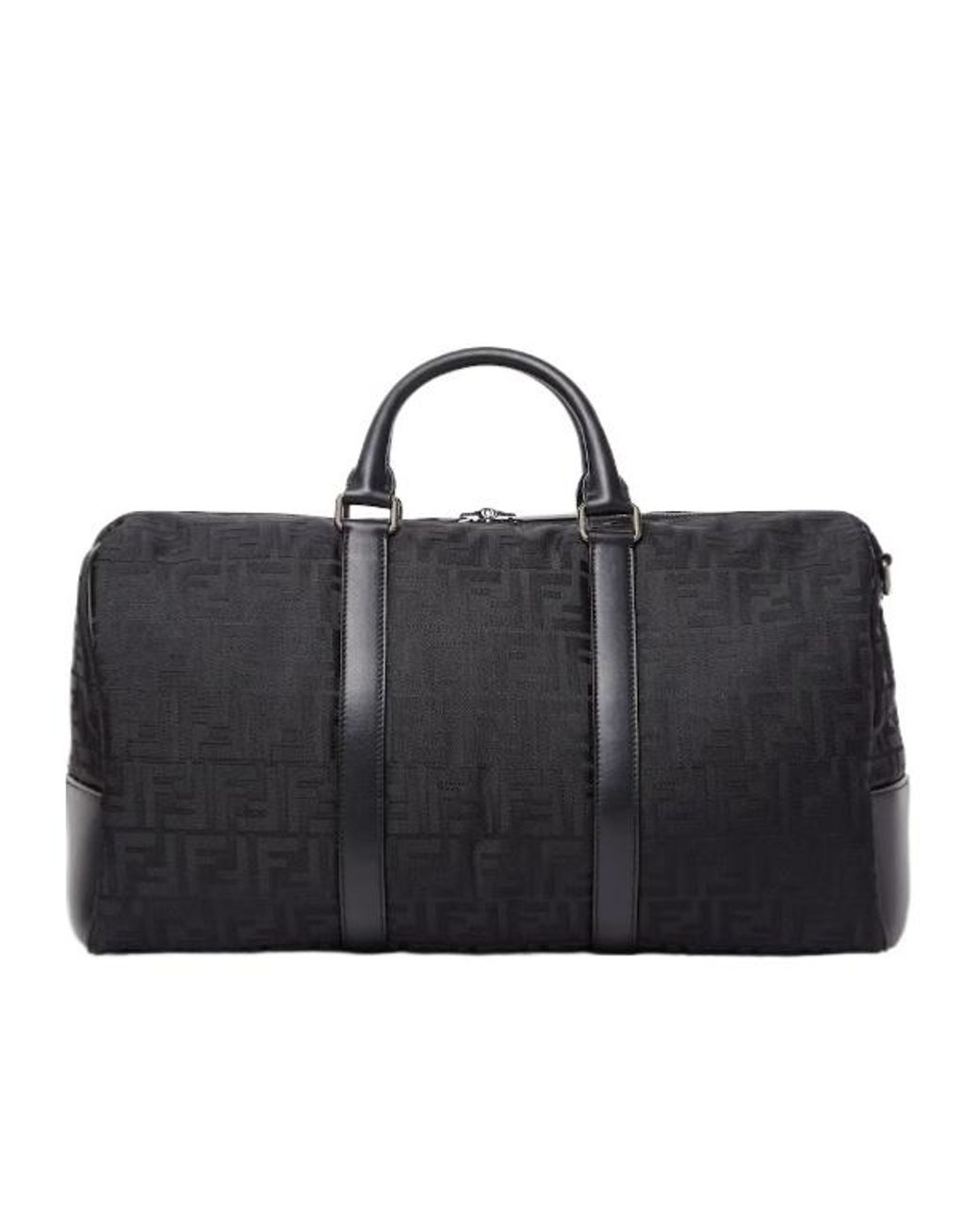 Fendi Black Ff Zipped Travel Bag for men