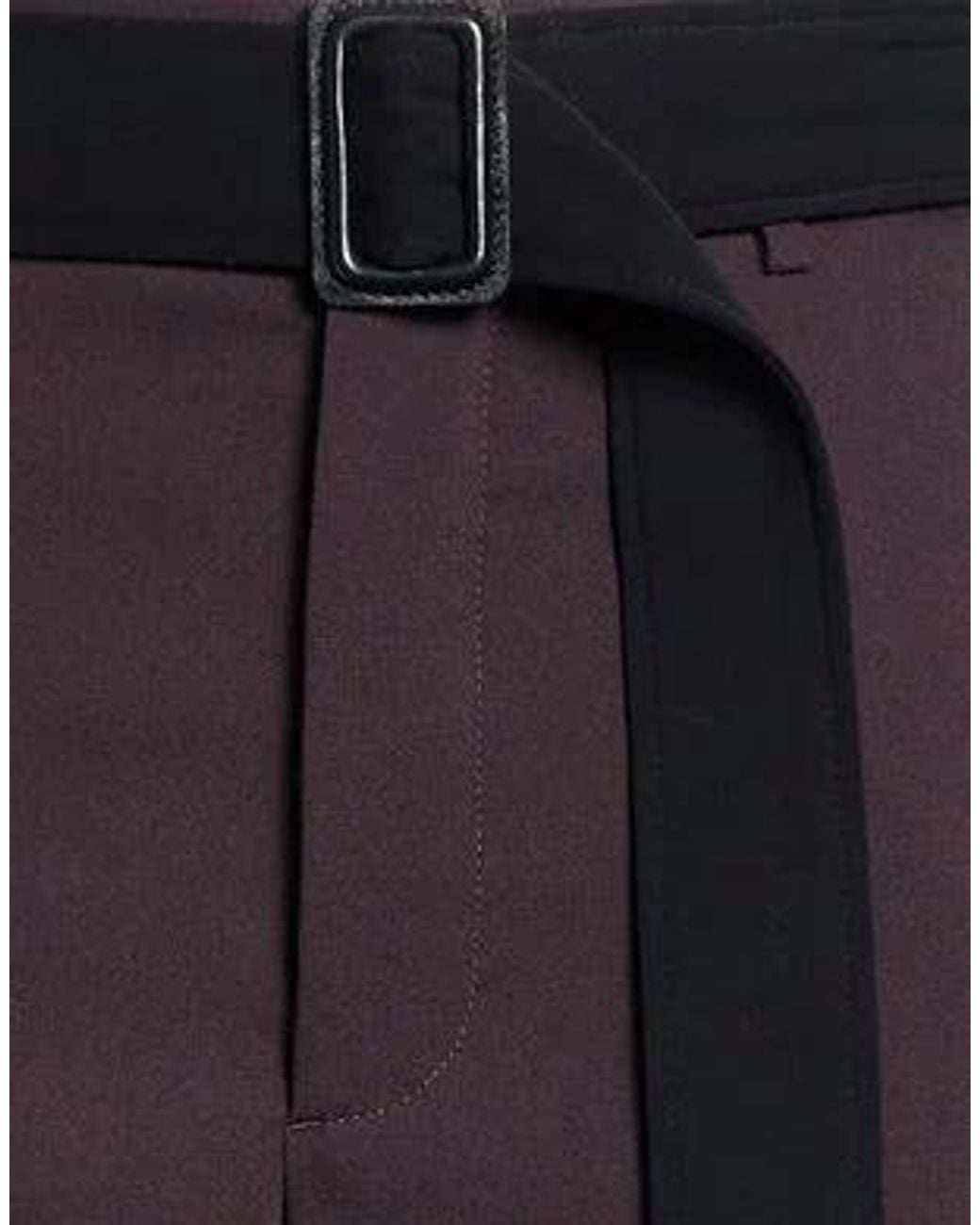 MM6 by Maison Margiela Blue Casual Straight-Leg Dress Trousers