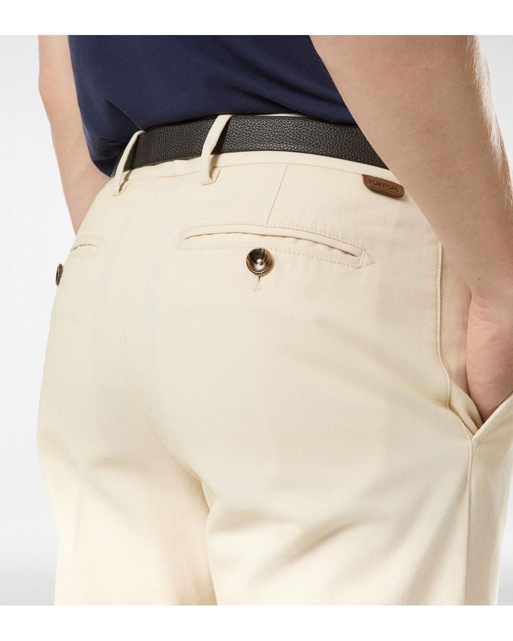 Tom Ford Natural Drill Chino Pants for men