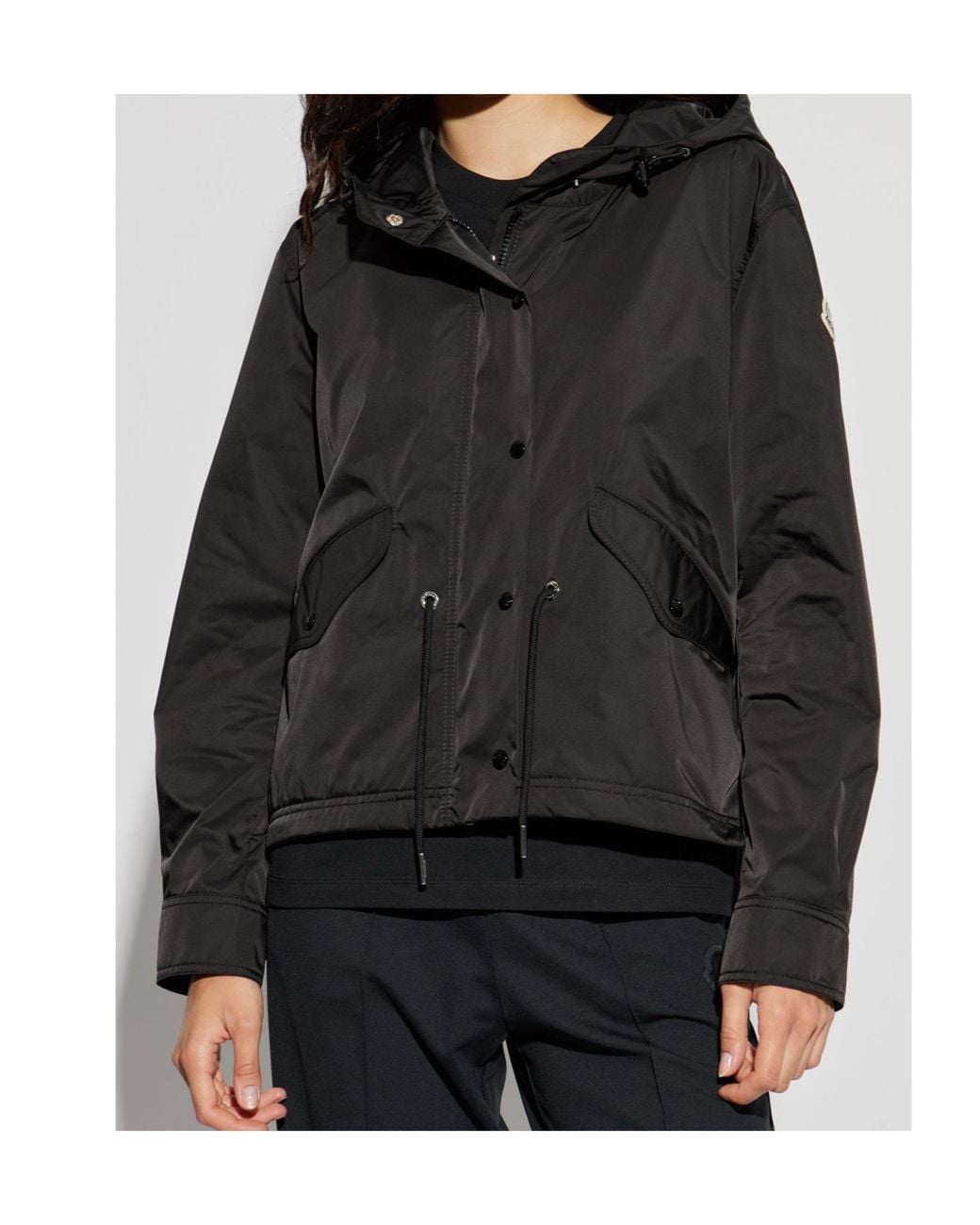 Moncler Black Hooded Jacket "Noizay"