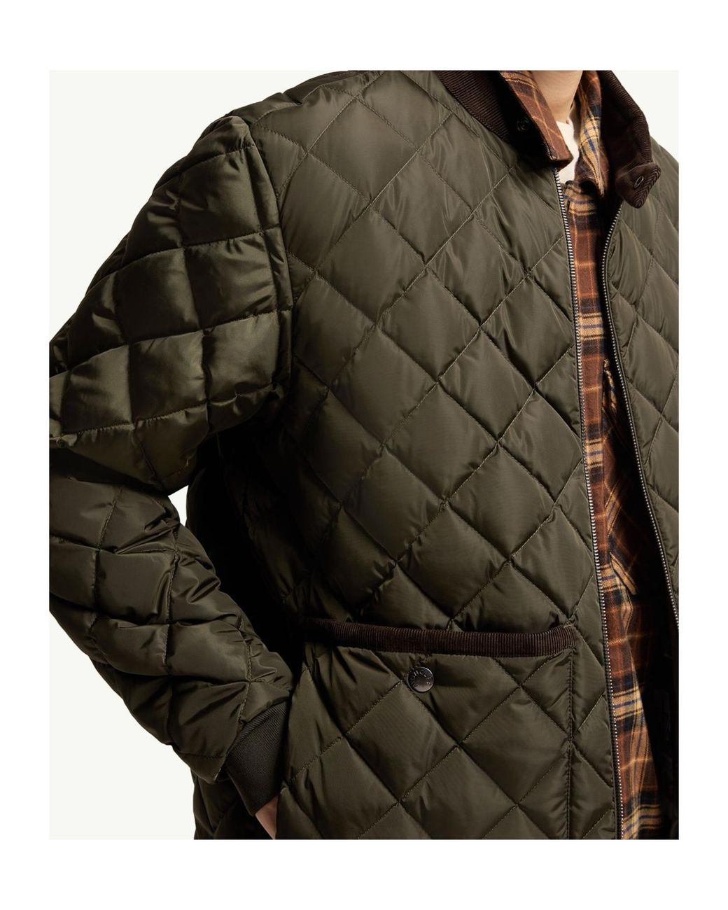 Moncler Green Eclal Short Down Jacket for men