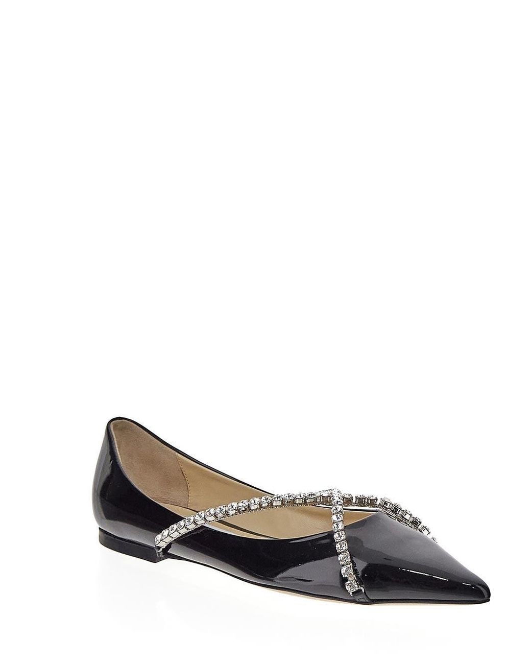 Jimmy Choo Brown Pointed Flat Shoes