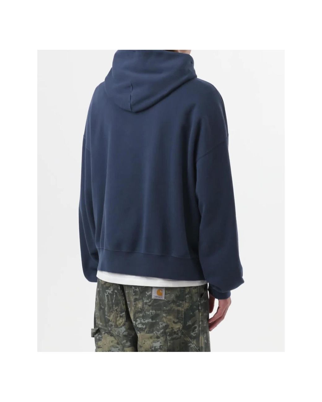 Carhartt Blue Hooded Pocket Hoodie for men