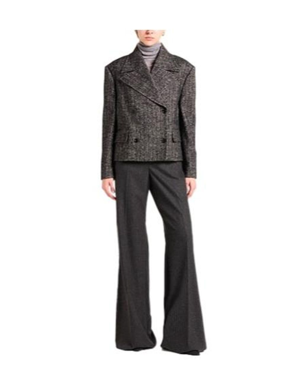 Dolce & Gabbana Black Double Breasted Pea Coat