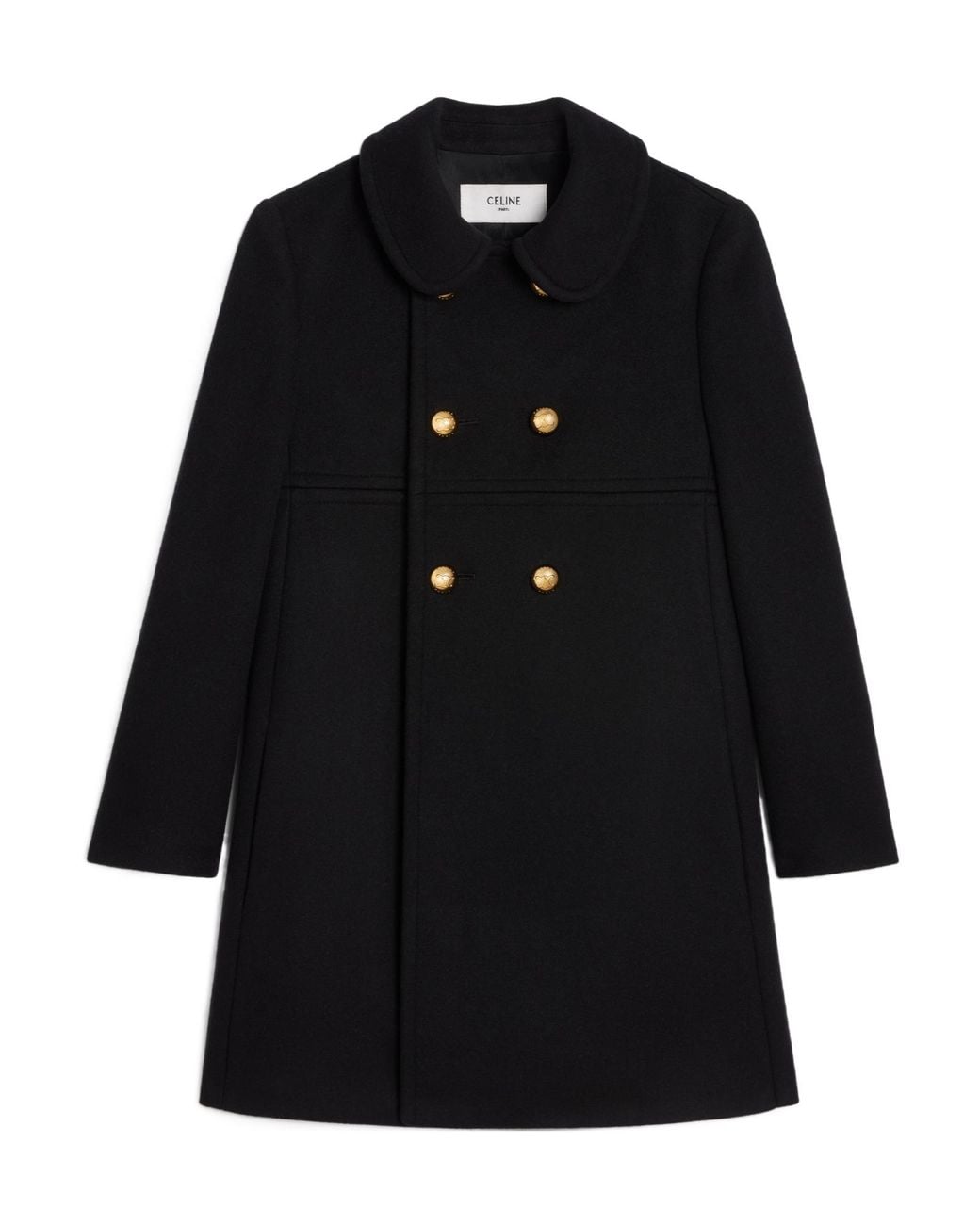 Céline Black Victorine Coat