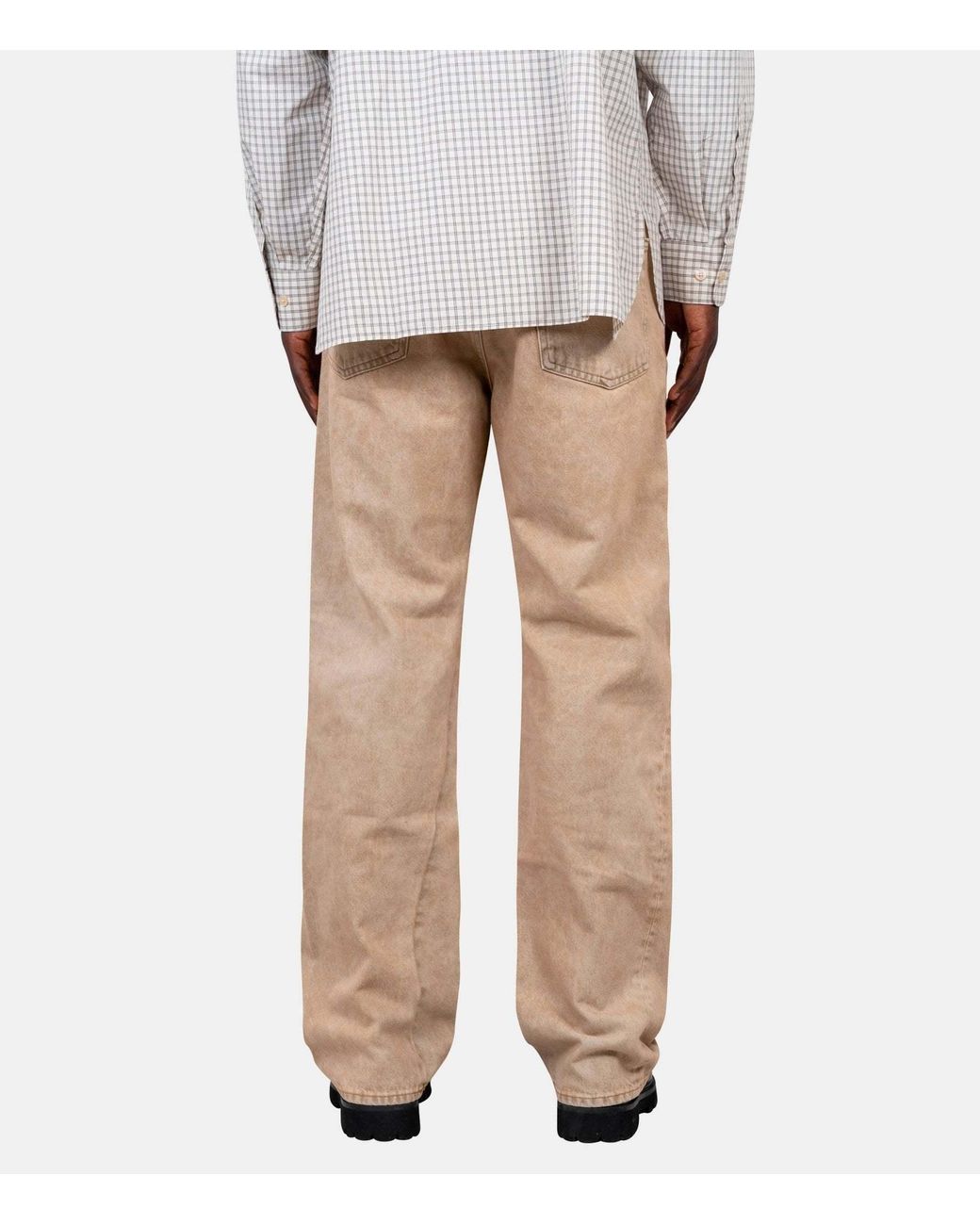 sunflower Gray Logo Patch Straight-Leg Jeans for men