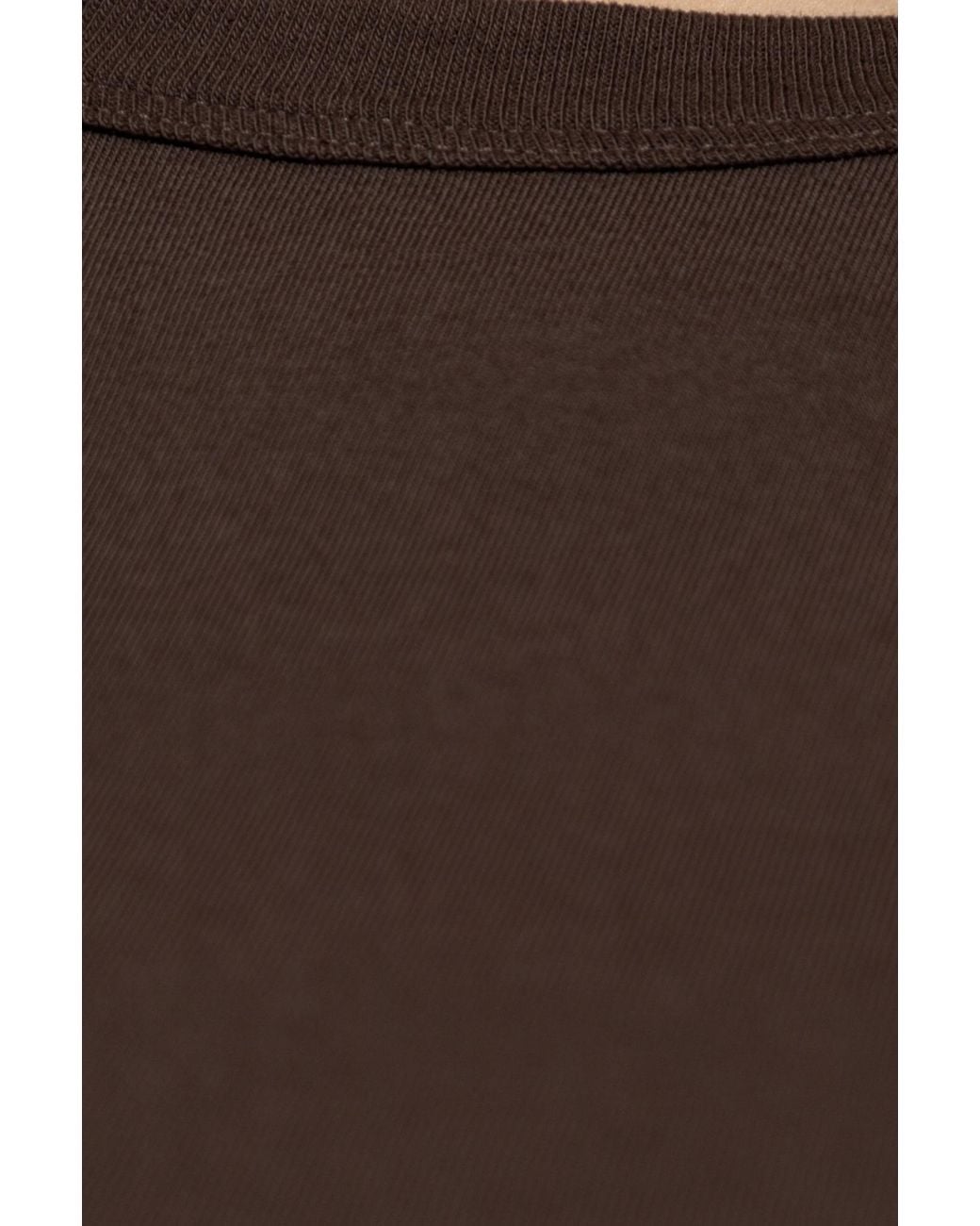 Rick Owens Brown Short Sleeve Crewneck T-Shirt