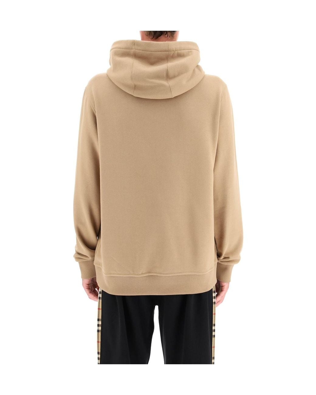 Burberry Natural Logo Detailed Drawstring Hoodie for men