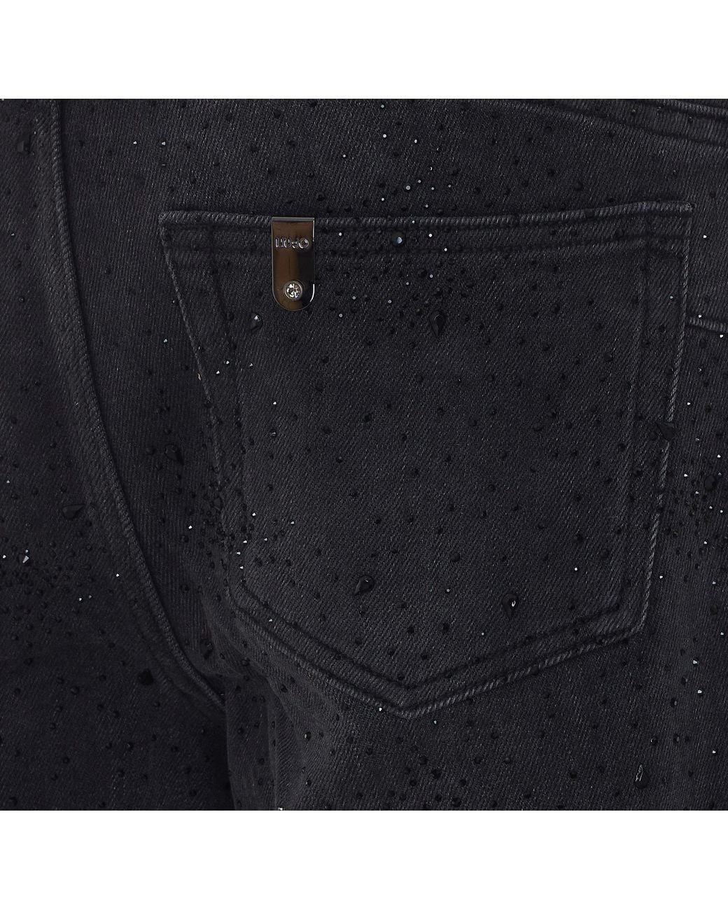 Liu Jo Blue Embellished Flared Jeans