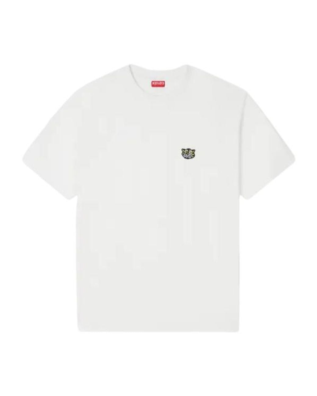 KENZO White Wild Tiger Crewneck T-Shirt for men
