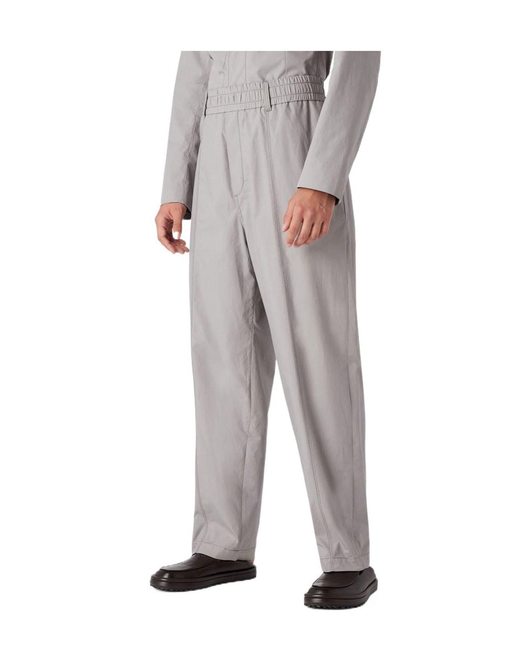 Emporio Armani Gray Casual Trousers for men