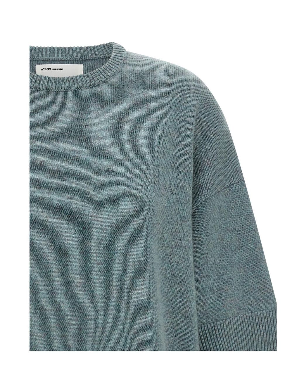 Extreme Cashmere Blue Sassie Boxy Knitted Sweater