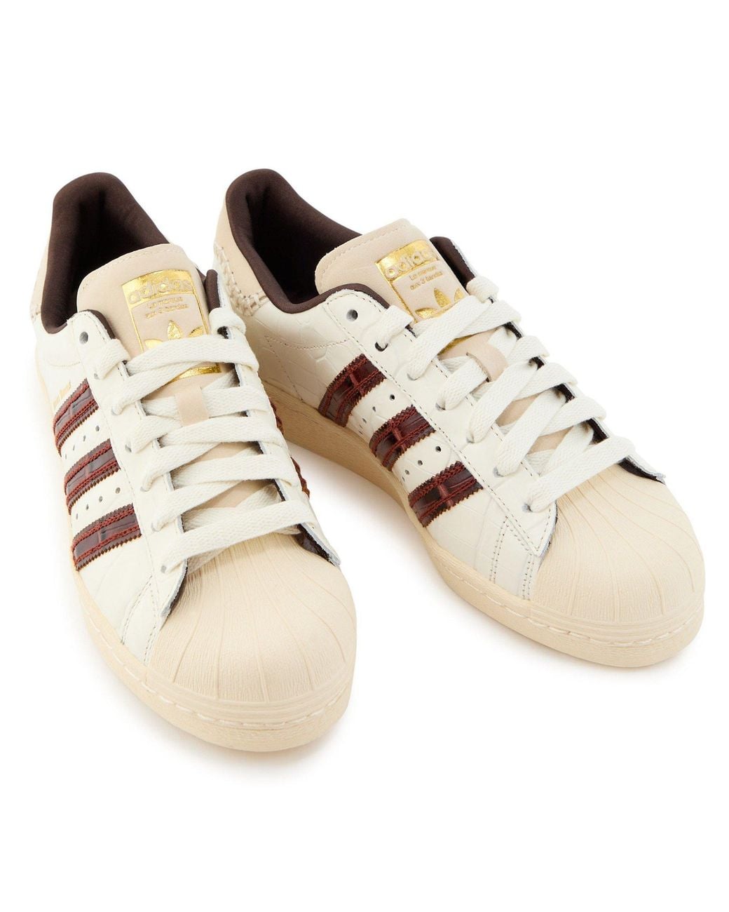 Adidas Originals Natural Leather Low-Top Trainers