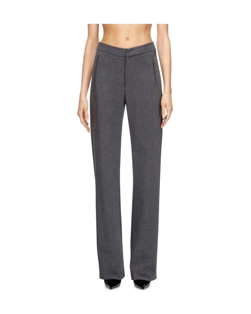 DIESEL Gray P-Romise-S1 Tailored Pants