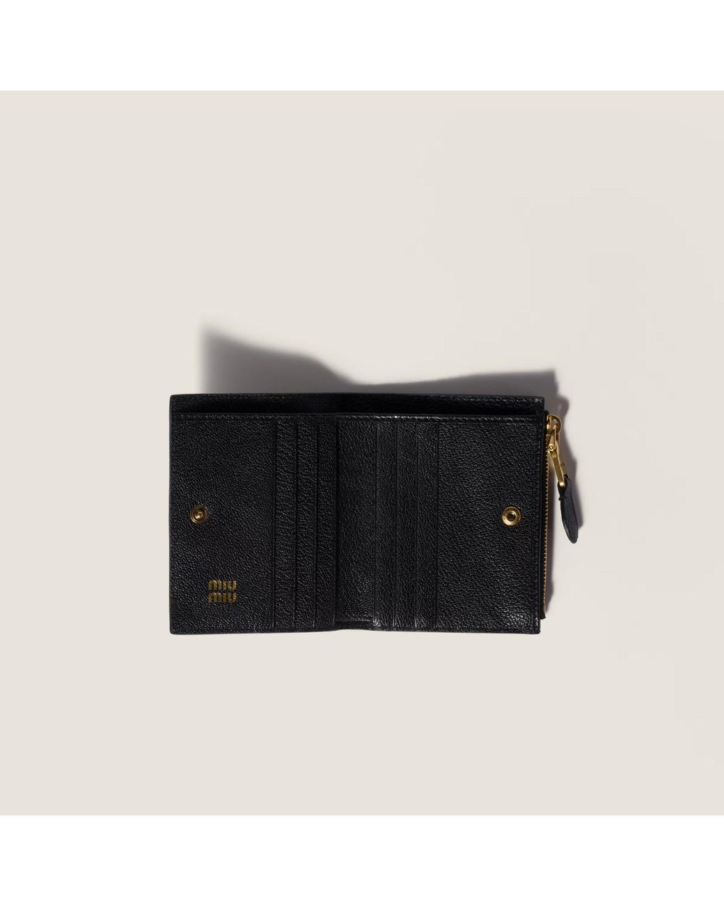 Miu Miu Black Small Leather Wallet