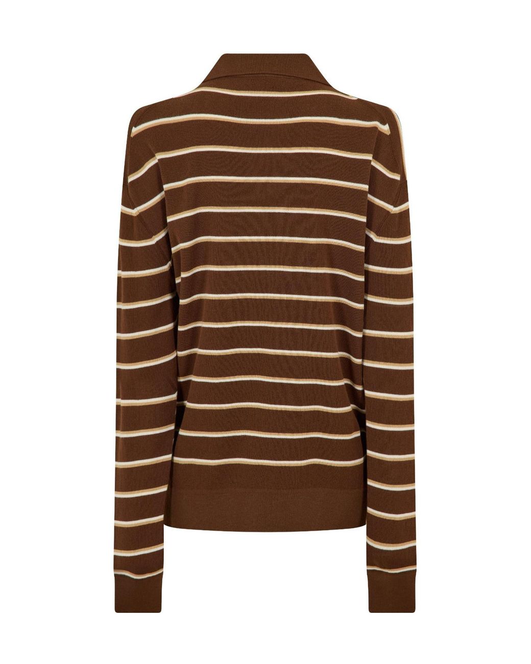 Miu Miu Brown Long Sleeve Polo Shirt