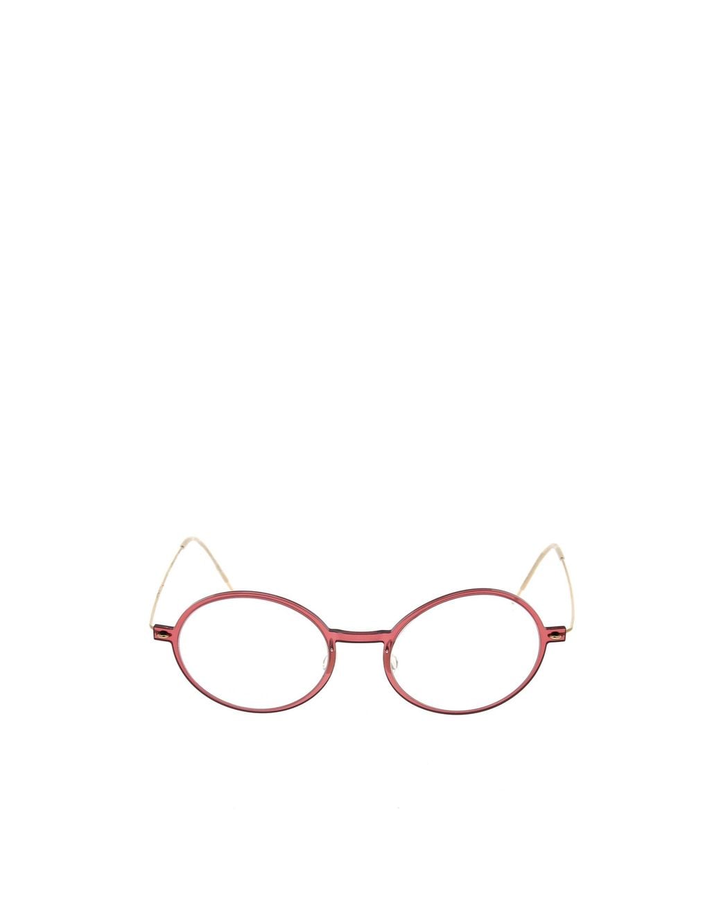 Lindberg White Round Frame Glasses