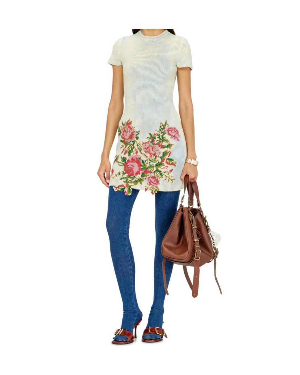 DIESEL White M-Rinnie Mini Dress