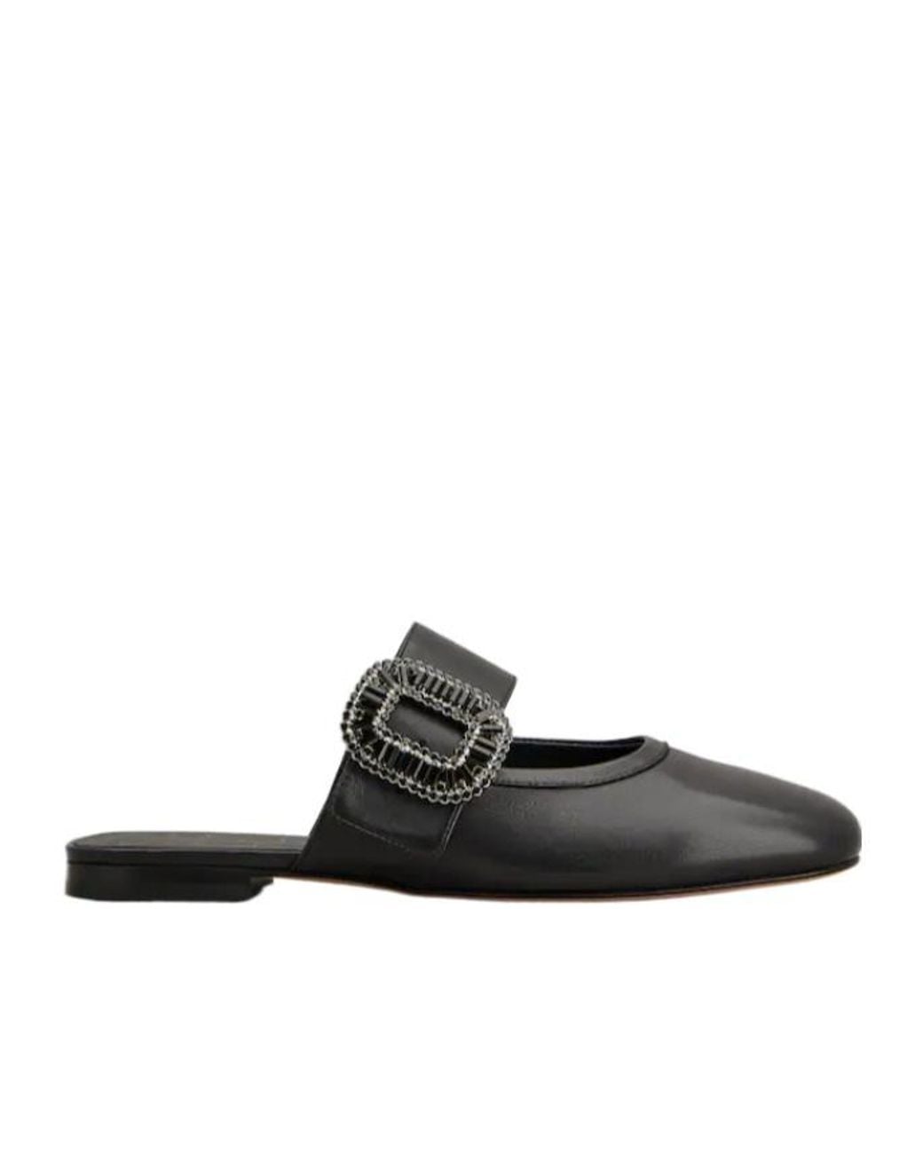 Roger Vivier Black Belle Vivier Mules
