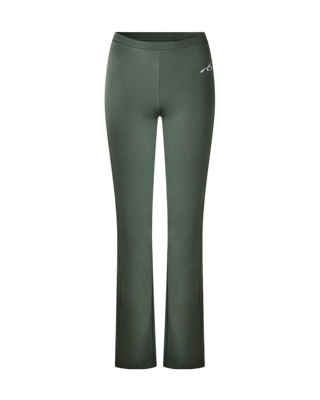 Balenciaga Green High-Stretch Knit Flared Leggings
