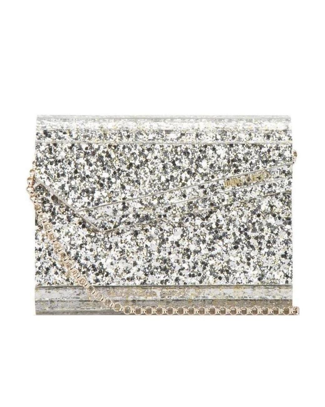 Jimmy Choo Metallic ジミー チュウ キャンディ グリッター クラッチ バッグ