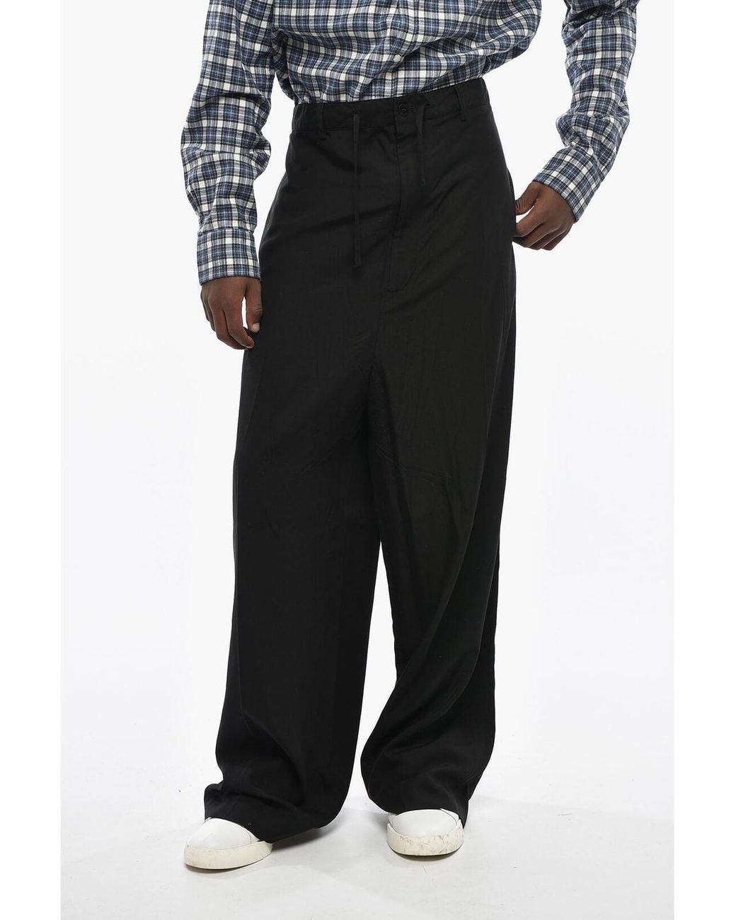 Balenciaga Black Fluid Tailored Trousers