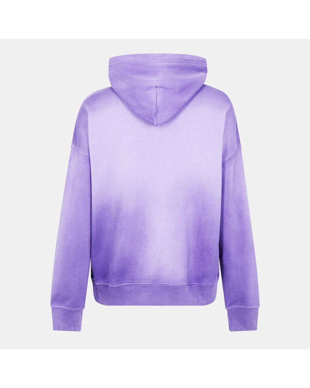 DIESEL Purple Gradient Wash Drawstring Hoodie for men